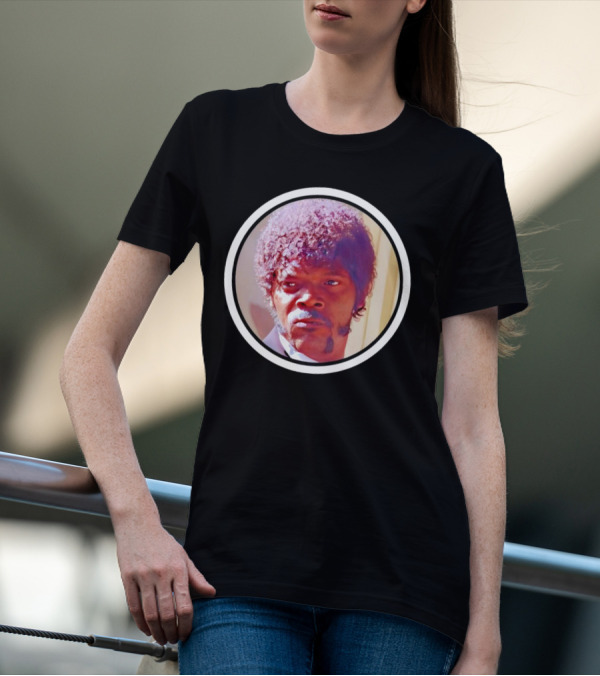 Jules Winnfield Iconic Look Pulp Fiction Samuel L Jackson Photo T-Shirt