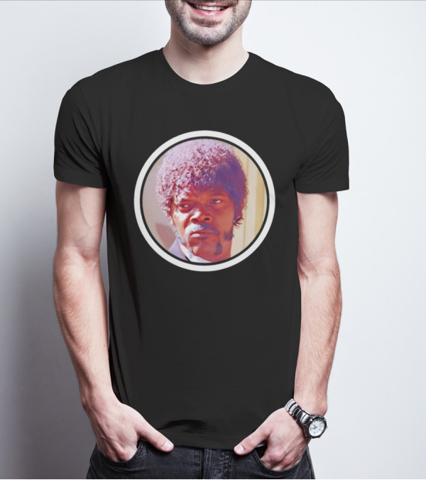 Jules Winnfield Iconic Look Pulp Fiction Samuel L Jackson Photo T-Shirt