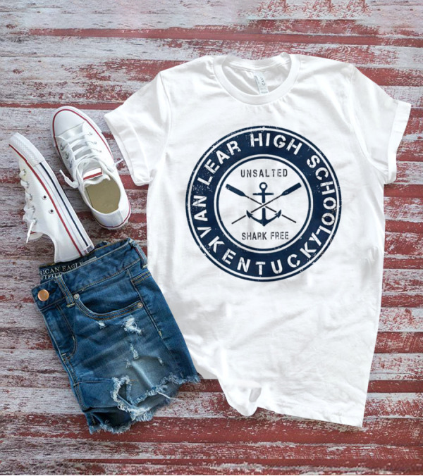 Van Lear High School Kentucky Unsalted Shark Free Anchor And Paddles T-Shirt
