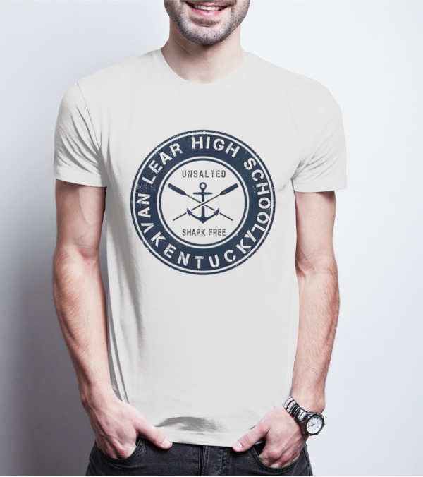 Van Lear High School Kentucky Unsalted Shark Free Anchor And Paddles T-Shirt
