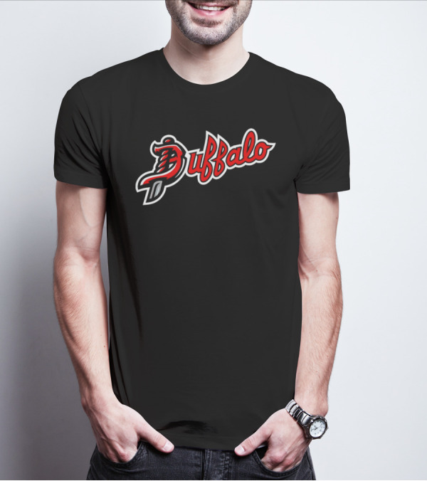 Buffalo Script With Sword T-Shirt