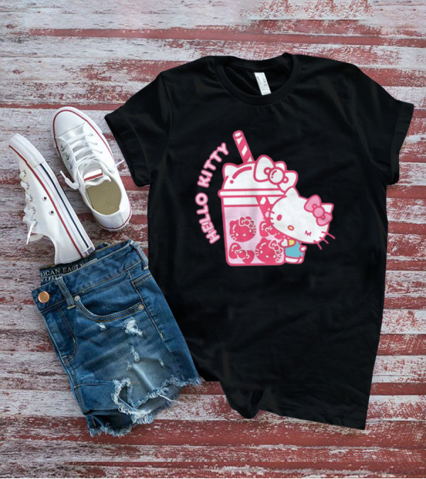 Hello Kitty Bubble Tea Drink Cute T-Shirt