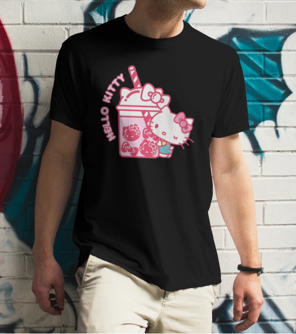 Hello Kitty Bubble Tea Drink Cute T-Shirt