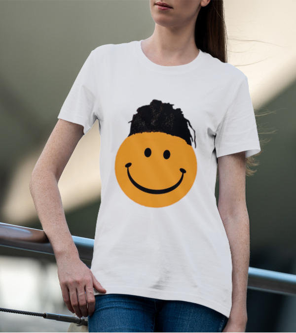 Smiling Face Have A Nice Game Emoji With Hair T-Shirt