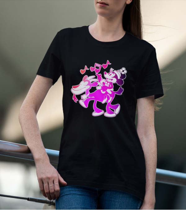 Pixelkitties Steamboat Minerva Musical Adventure Retro Cartoon T-Shirt