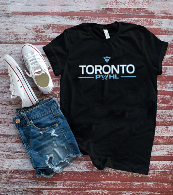 Toronto PWHL Logo With Crown And Hockey Stick Elements T-Shirt