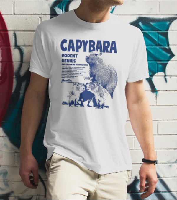 CAPYBARA Rodent Genius Aka Cappincho Or Water Hog T-Shirt