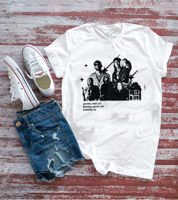Maaza Shop Young And Lit Money Keeps On Coming In Iconic Figures And House Scene T-Shirt