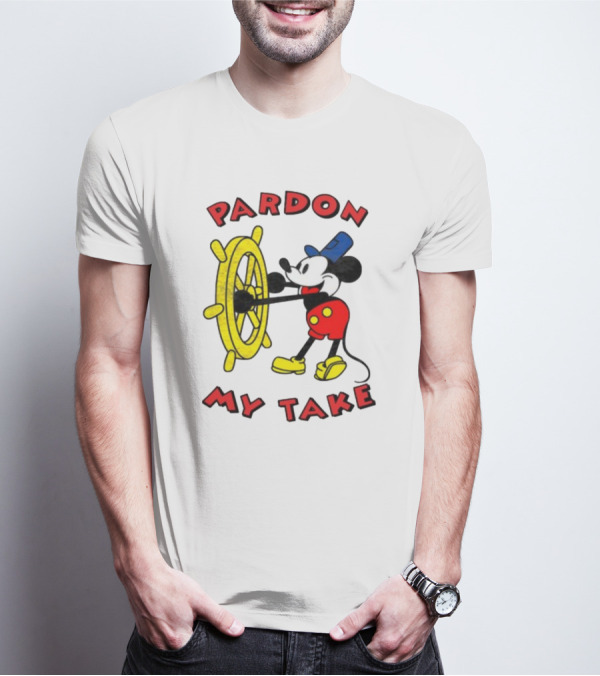 Pardon My Take Steamboat Wheel Mickey T-Shirt