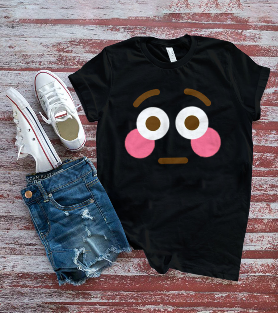 Flushed Face Blushing Emoticon Expression T-Shirt