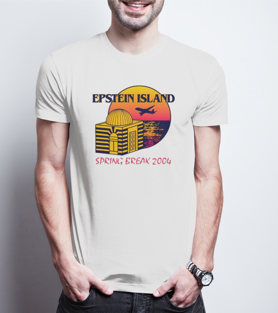 Shitheadsteve Epstein Island Airplane Dome Sunset Spring Break 2004 T-Shirt