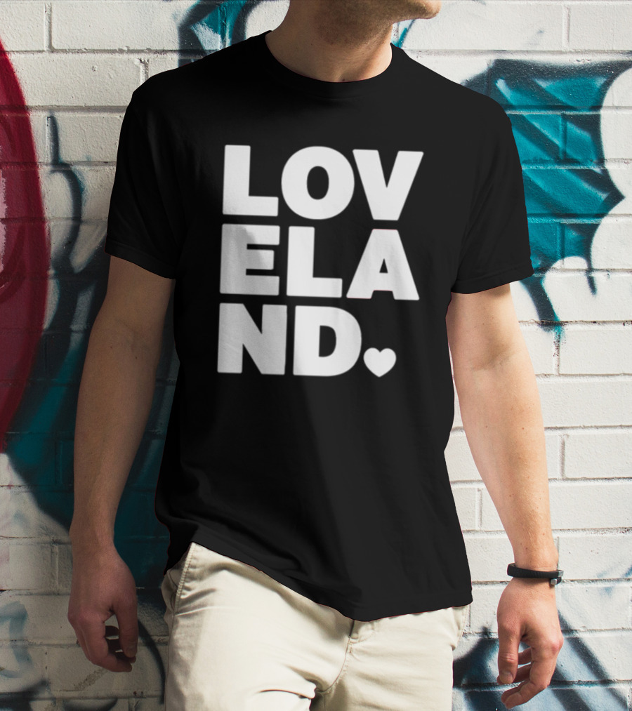 Cincyshirts Loveland White Ink Heart T-Shirt