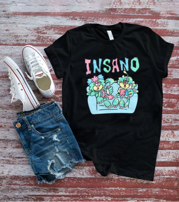 Visty X Kizzy Verdy Insano Pastel Cartoon Characters On Couch T-Shirt