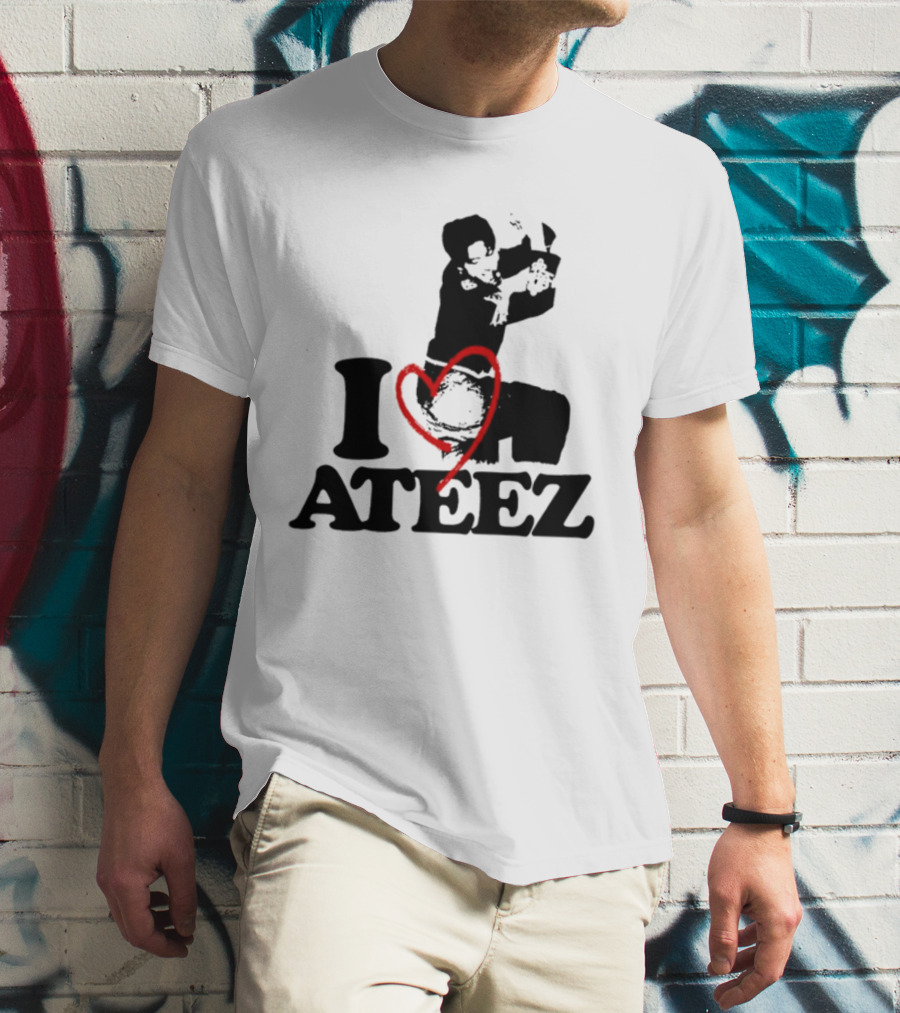 Wooyoung Love Ateez I Heart T-Shirt