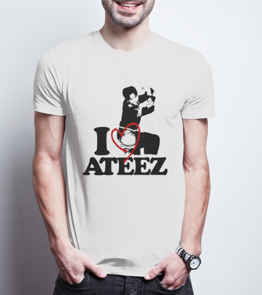 Wooyoung Love Ateez I Heart T-Shirt