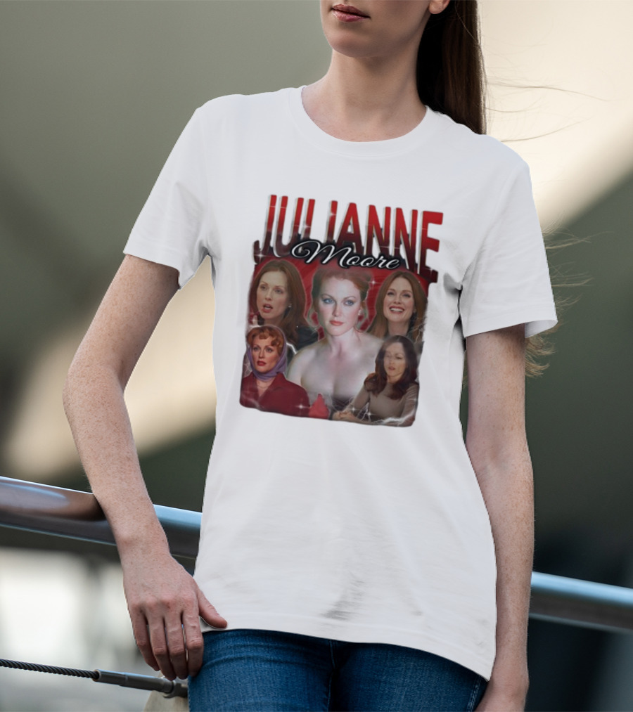 Cravemedia Julianne Moore Multi-Image Collage T-Shirt