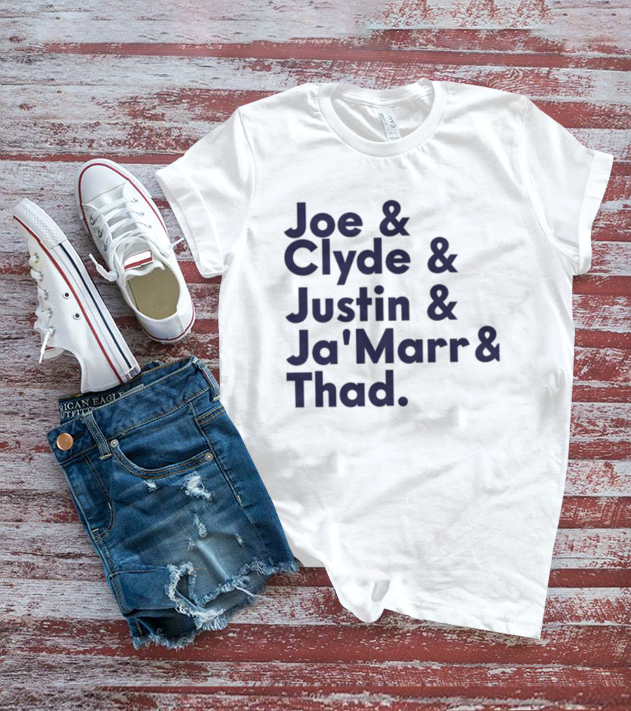 Joe Clyde Justin Ja'Marr Thad Football Legends Bengals NFL T-Shirt