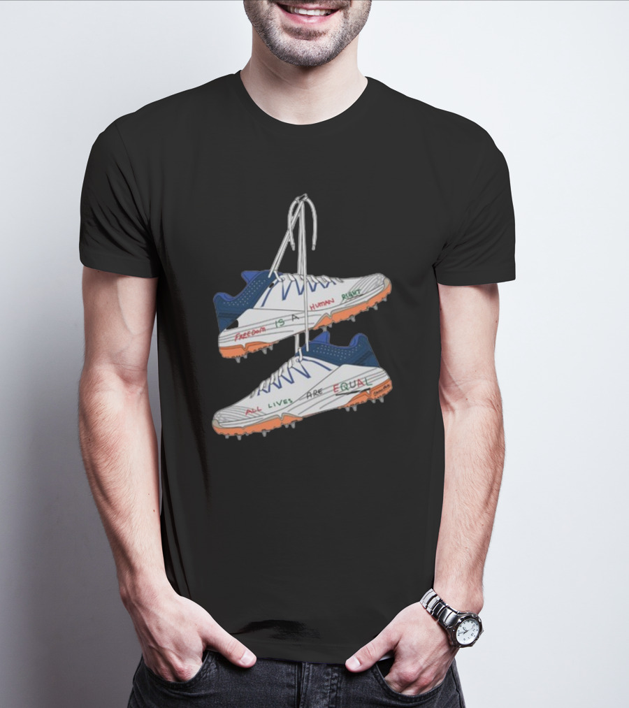 Freedom Is A Human Right All Lives Are Equal Cleats T-Shirt