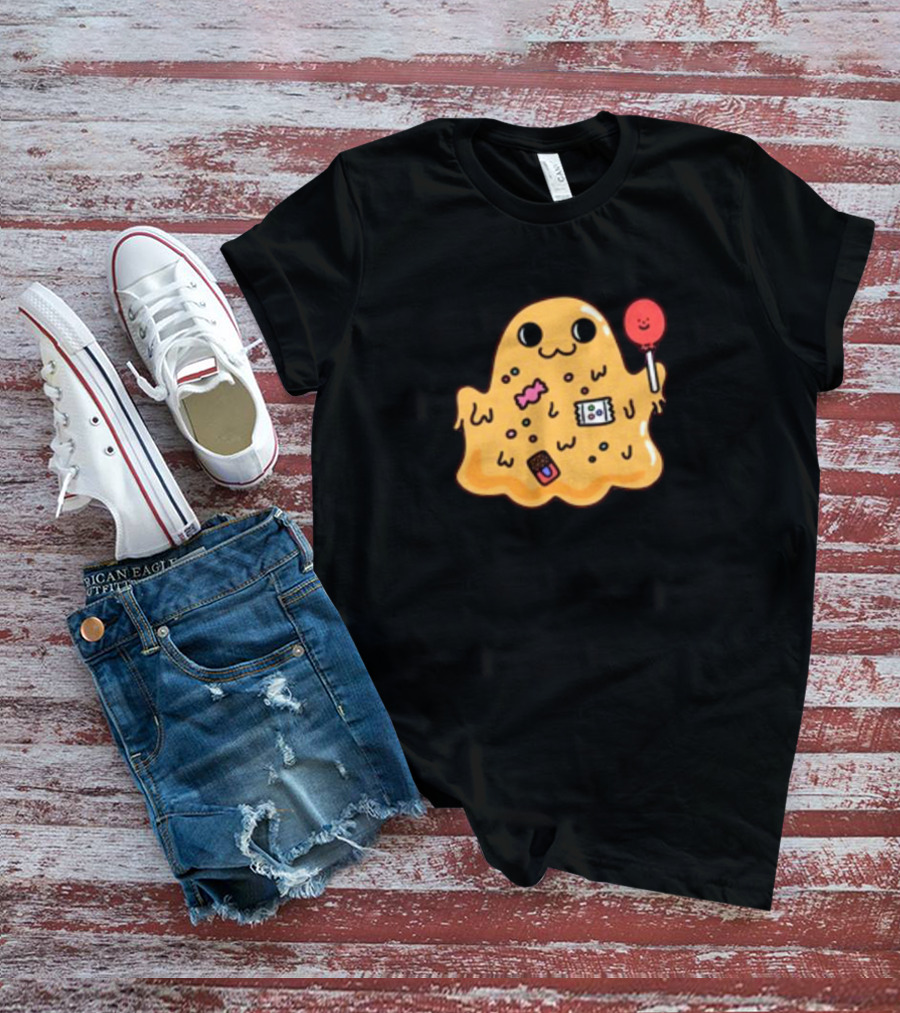 SCP 999 Tickle Monster Holding A Smiling Lollipop With Candy Elements T-Shirt