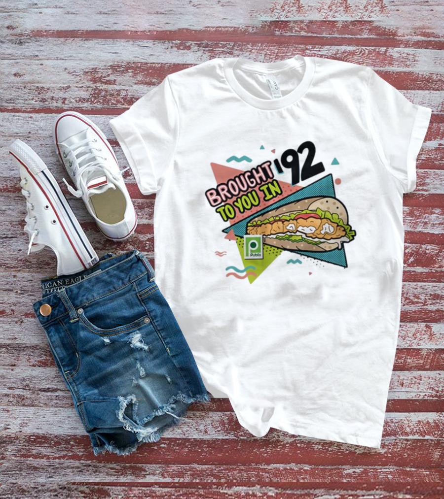 Brought 92 To You In Publix Sub Sandwich Pop Art Retro Graphics T-Shirt