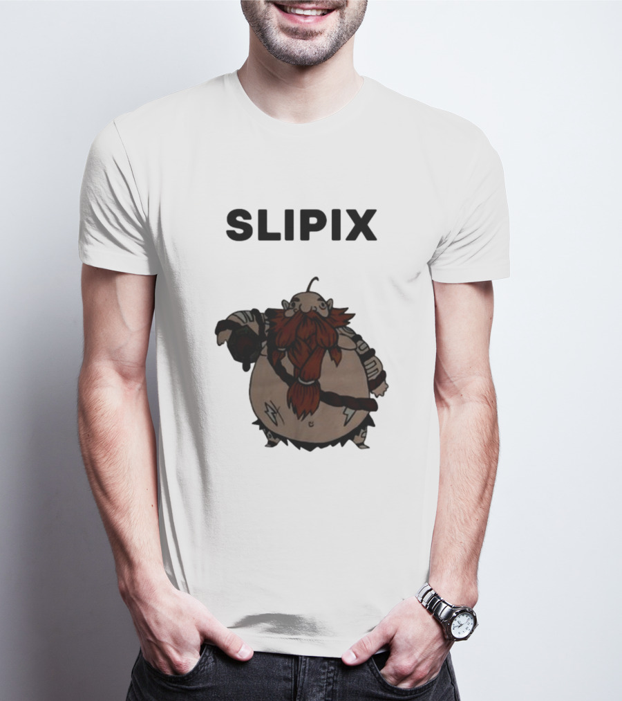 Slipix Tds Character Bold Bearded Figure T-Shirt