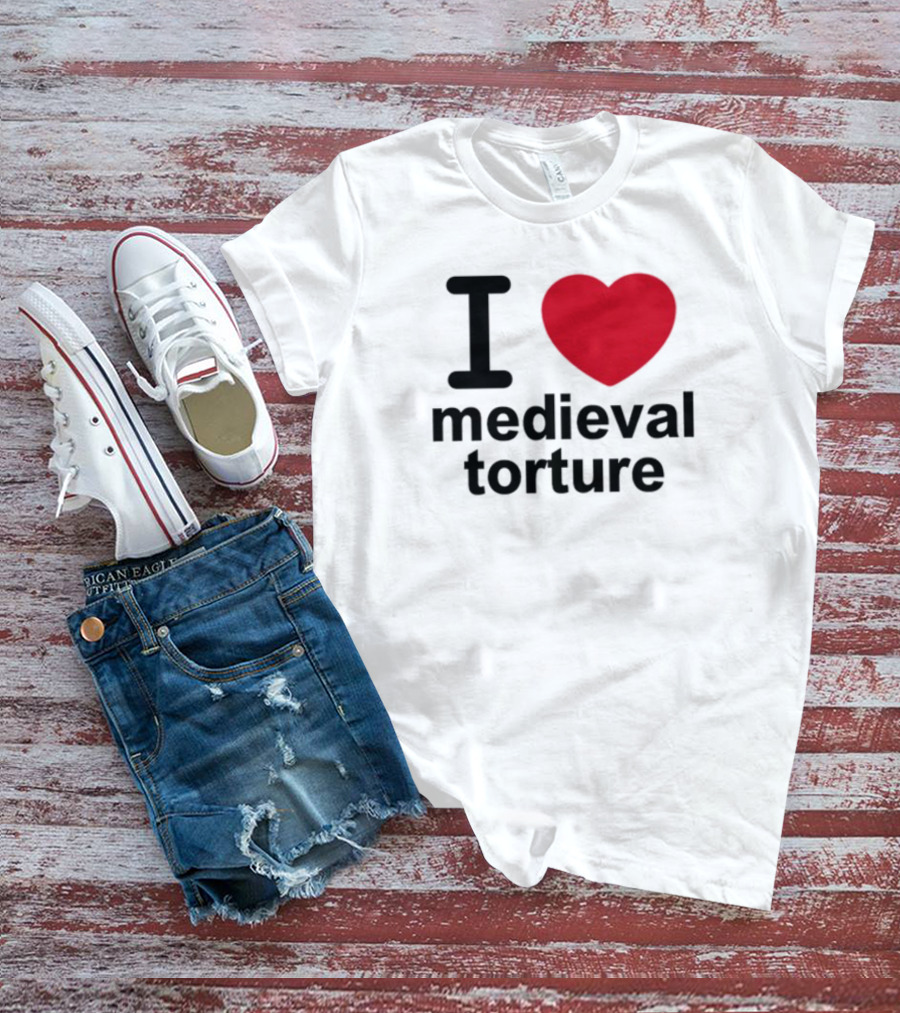 Wii Goth I Love Medieval Torture T-Shirt