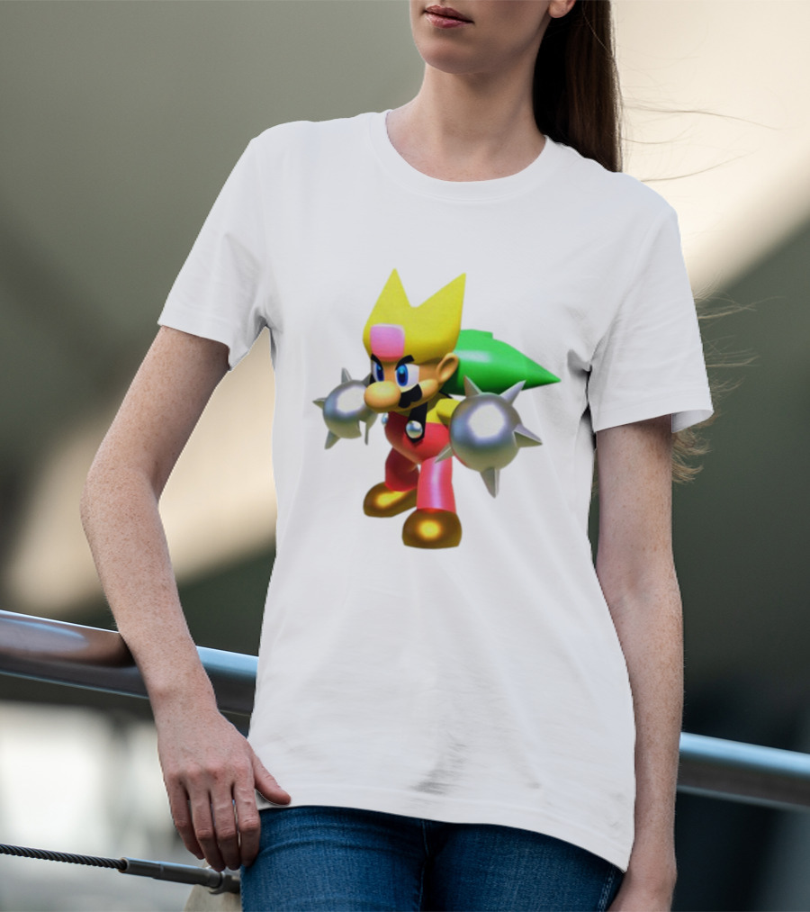 Komorebi Mario Spiky Power-Up Cosplay Character T-Shirt