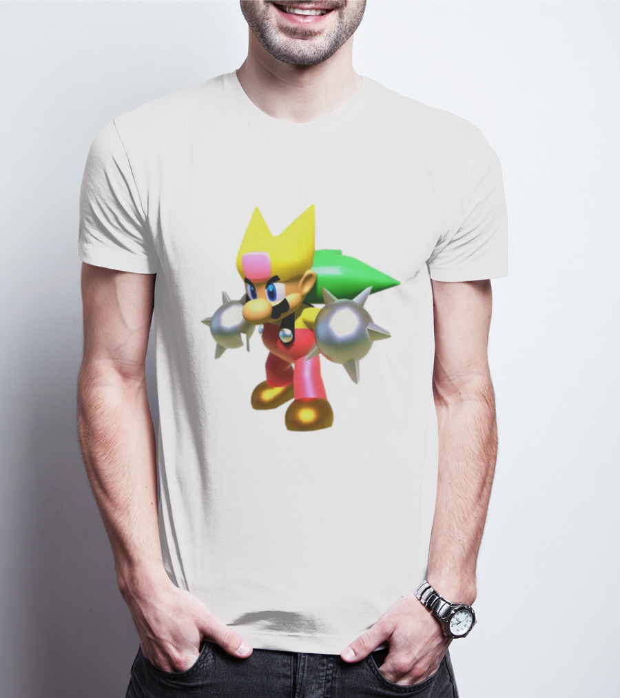 Komorebi Mario Spiky Power-Up Cosplay Character T-Shirt