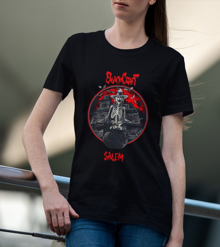 Blackcraft Salem Skeleton Witch Stew T-Shirt