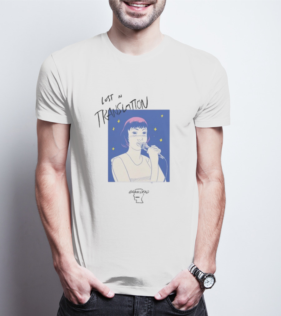 Brain Dead Lost In Translation Karaoke Illustration Woman Singing T-Shirt