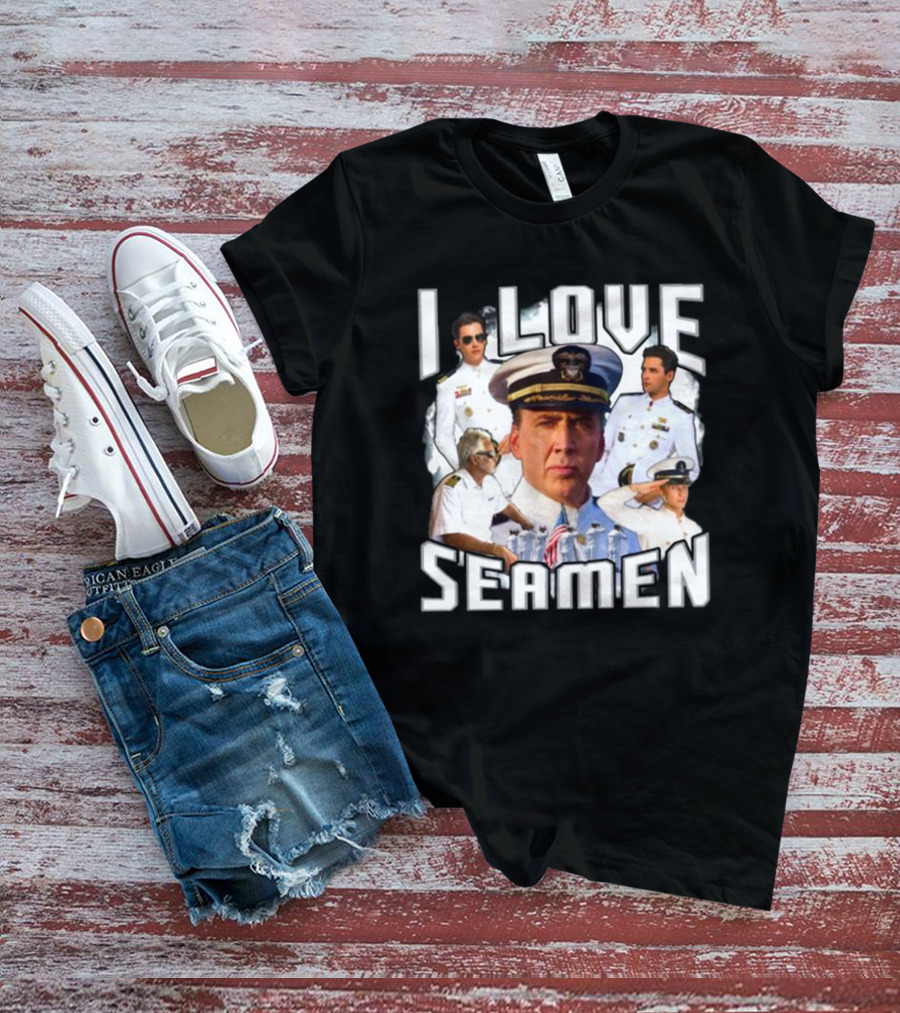 Funnyahhtees I Love Seaman Navy Officers T-Shirt