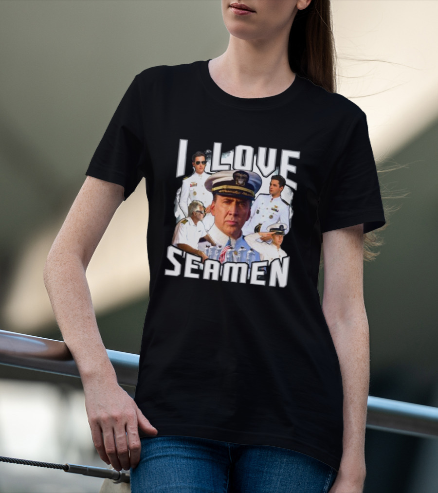 Funnyahhtees I Love Seaman Navy Officers T-Shirt