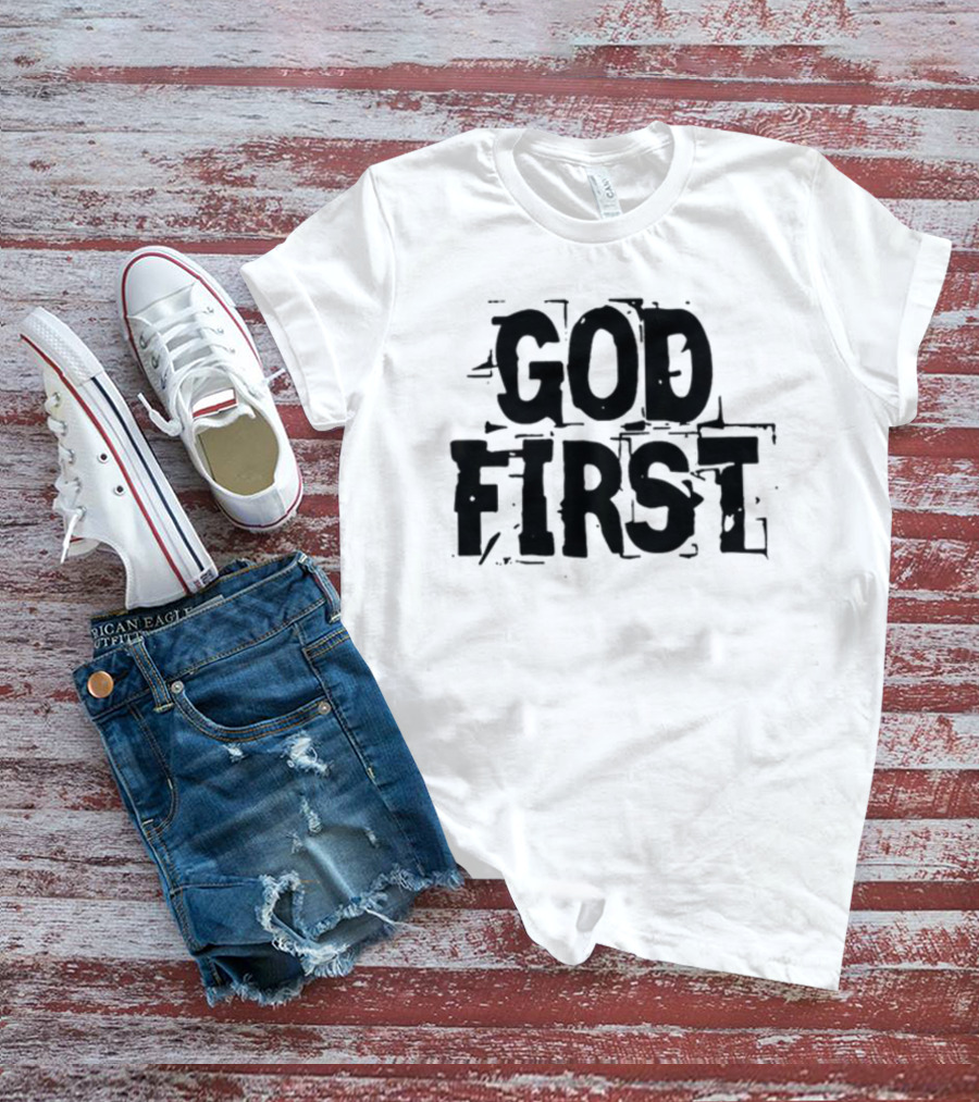 Reformedbychrist God First Faithful Priority T-Shirt