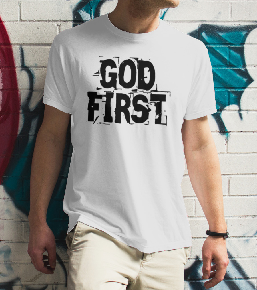 Reformedbychrist God First Faithful Priority T-Shirt