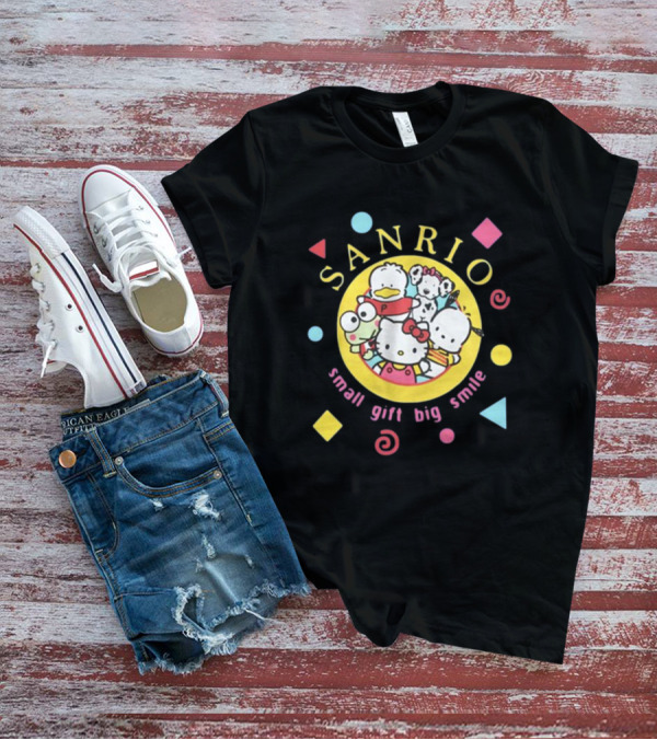 Sanrio Small Gift Big Smile Hello Kitty And Friends X Dumbgood T-Shirt