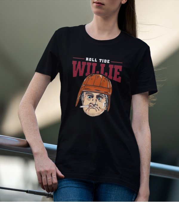 Roll Tide Willie Football Helmet Character Cigarette T-Shirt