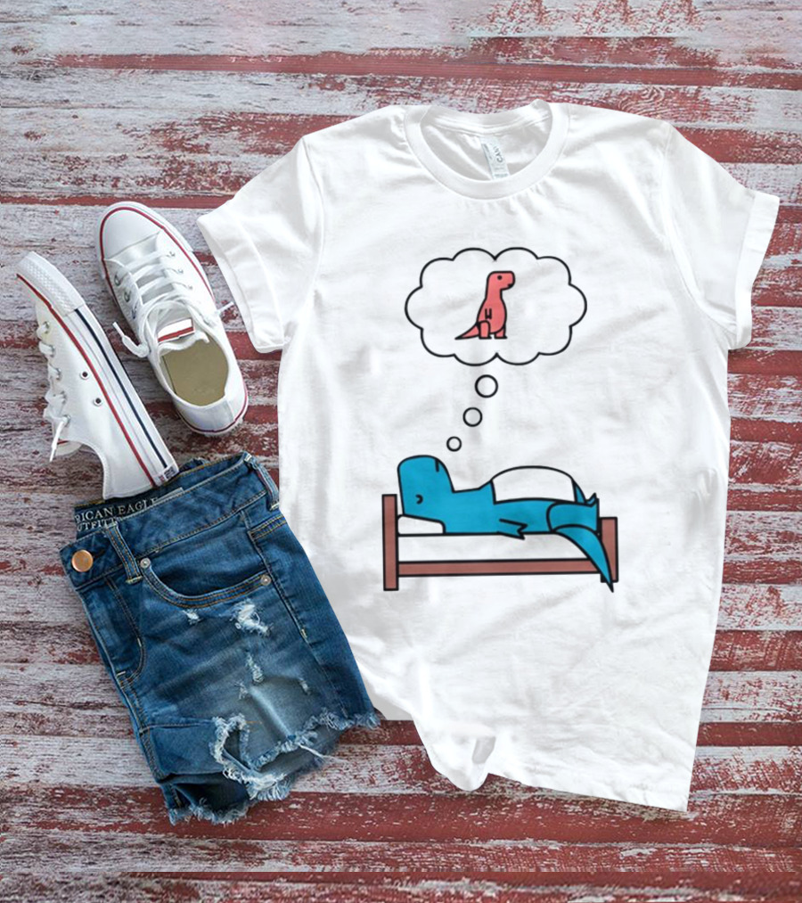 Dinosaur Sweet Dreams BlueRex Sleeping Dinos Dreaming Red Rex T-Shirt