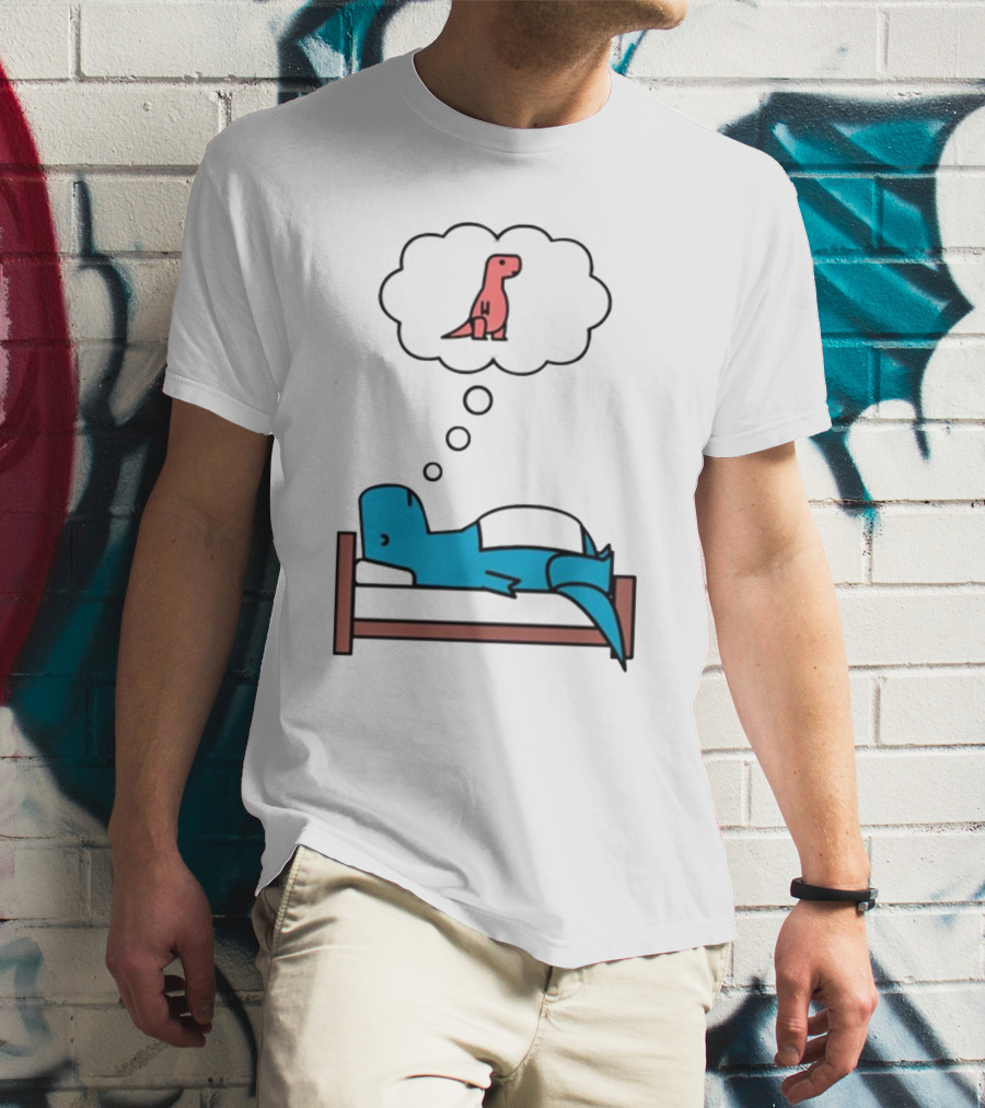 Dinosaur Sweet Dreams BlueRex Sleeping Dinos Dreaming Red Rex T-Shirt