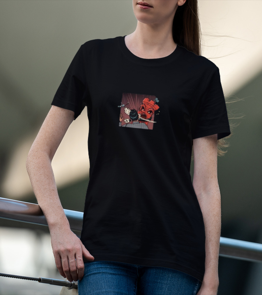 Zitadelle Schelle Schach Turm Comic Szene T-Shirt