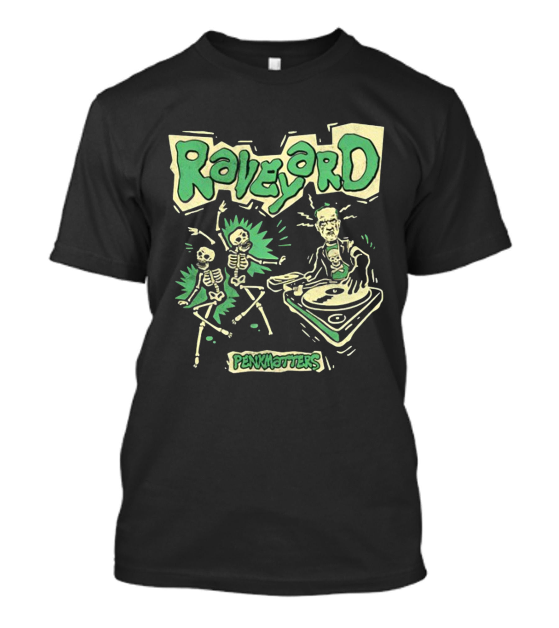 Penkmatters Raveyard Skeleton DJ Party T-Shirt