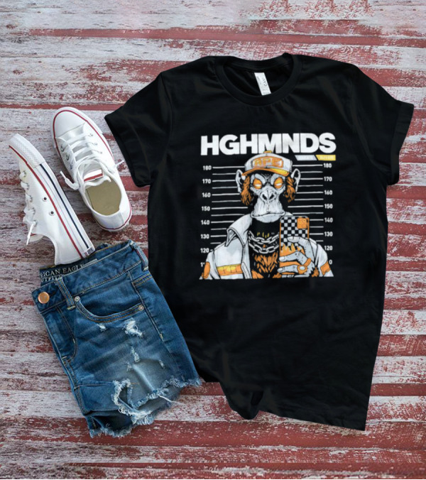 HGHMNDS Caught Ape Mugshot In Streetwear With Phone T-Shirt