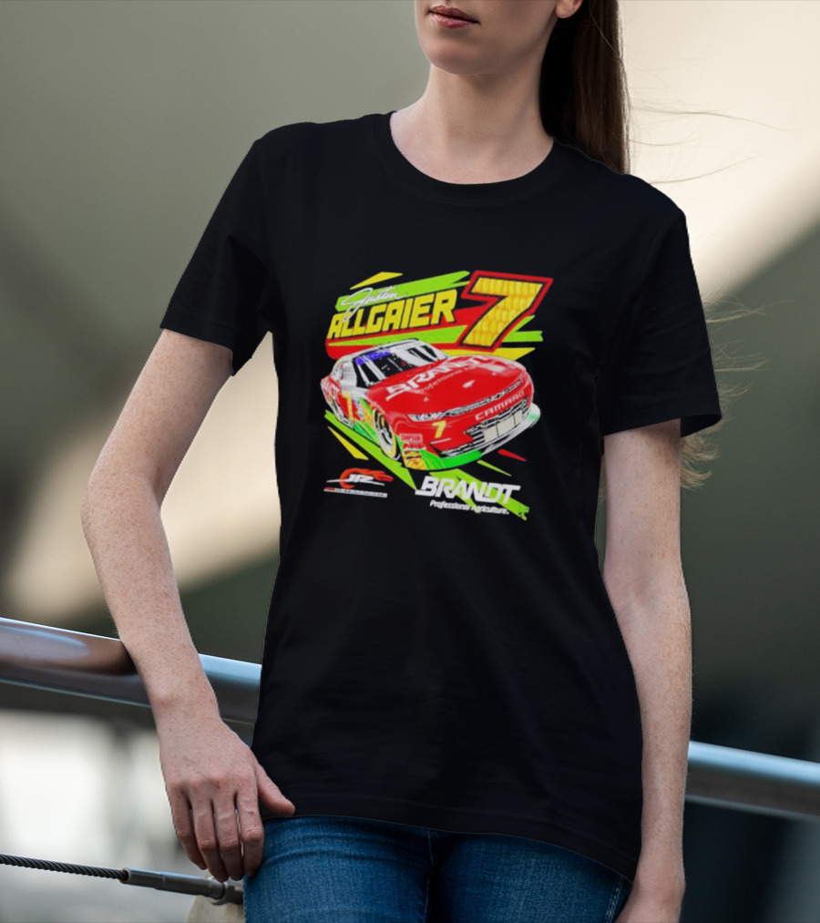 Justin Allgaier 7 JR Motorsports Brandt Camaro Racing Car T-Shirt
