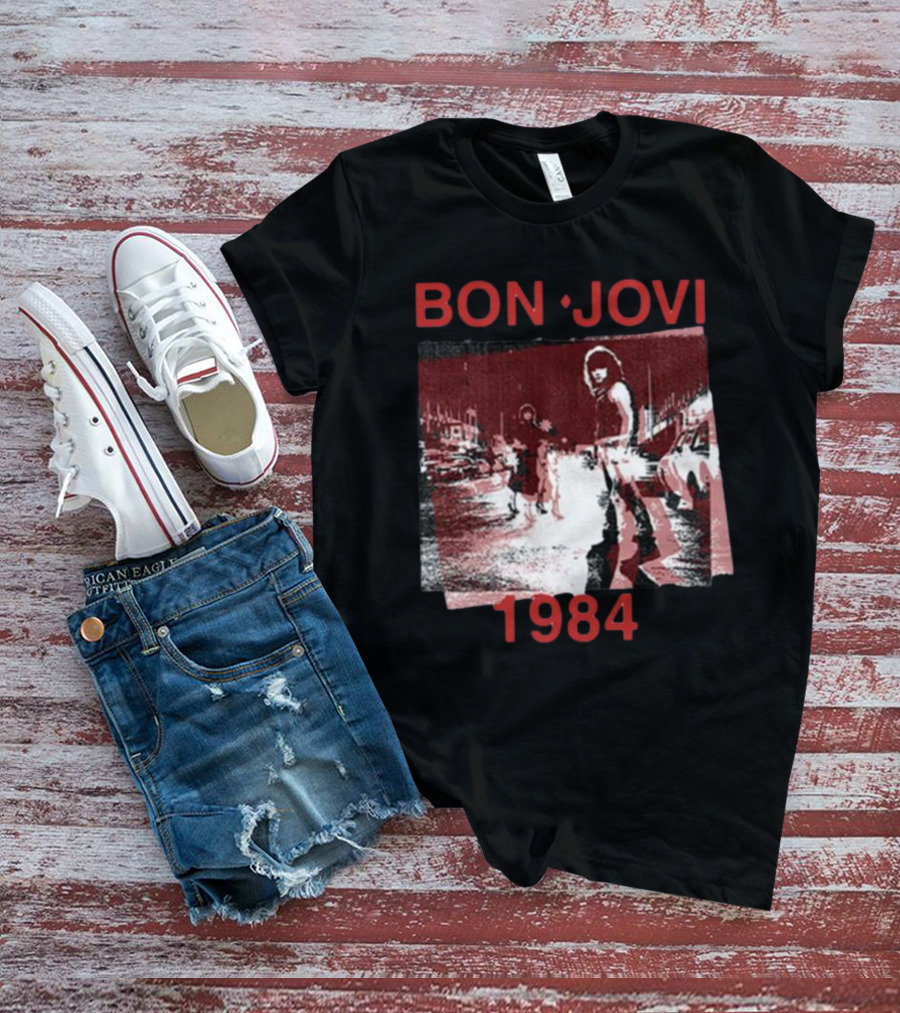 Bon Jovi Streets 1984 Urban Scene T-Shirt