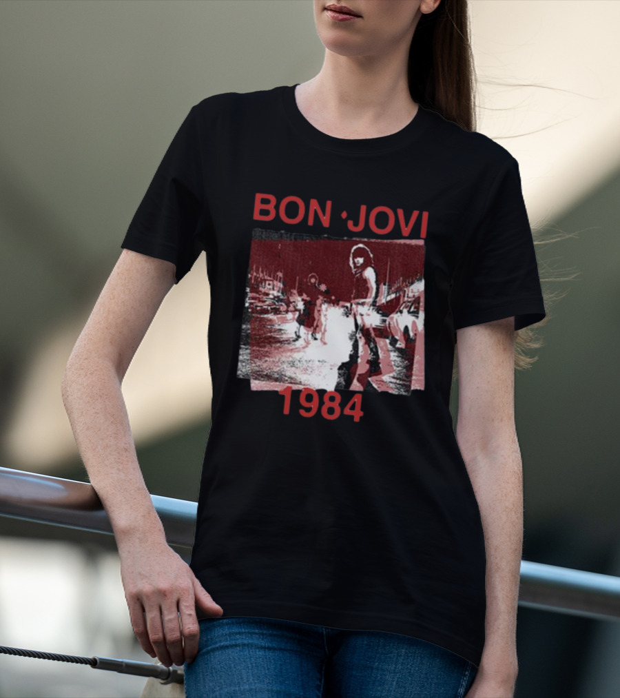 Bon Jovi Streets 1984 Urban Scene T-Shirt