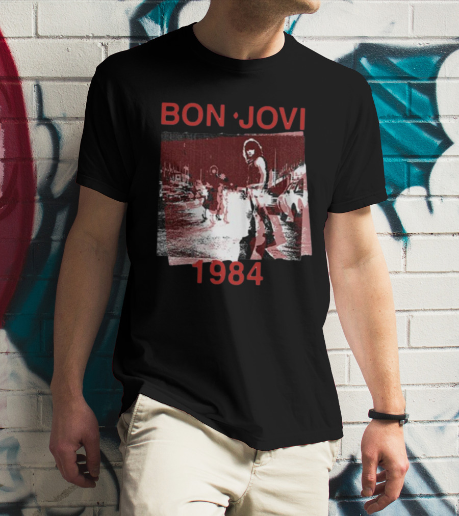 Bon Jovi Streets 1984 Urban Scene T-Shirt