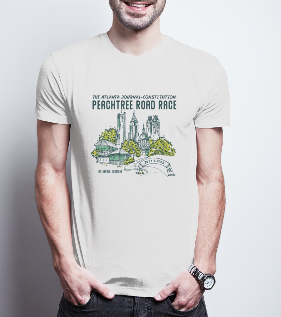 Atlanta Journal Constitution Peachtree Road Race 2024 Atlanta Georgia T-Shirt