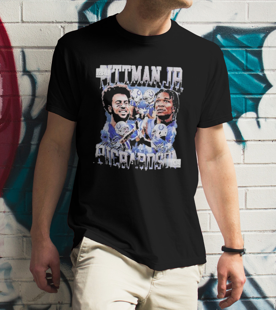 Pittman Jr Anthony Richardson Football Players Indianapolis Colts T-Shirt
