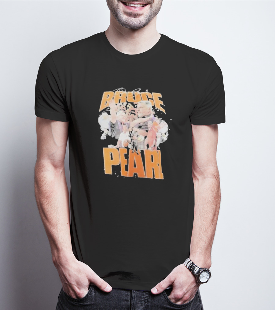 Bruce Pearl Auburn Coach Dynamic Basketball Collage T-Shirt