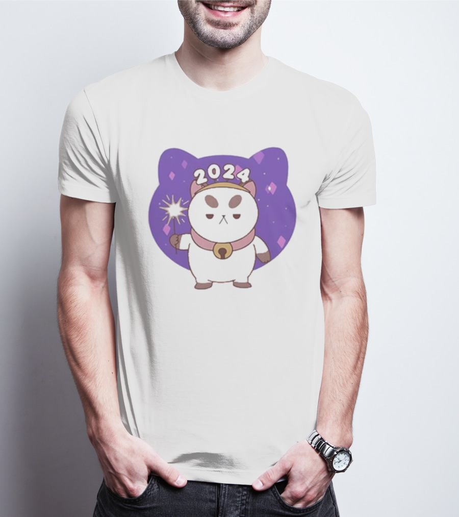 Bee And Puppycat 2024 Celebration With Magical Cat And Sparkles T-Shirt