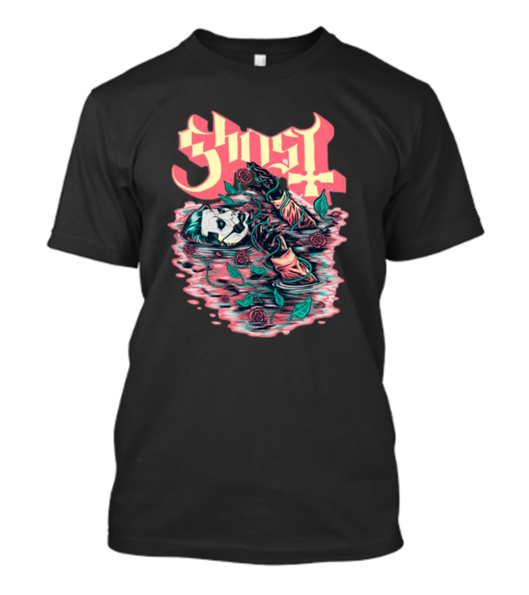 Ghost Roses Floating Phantom Valentine's T-Shirt